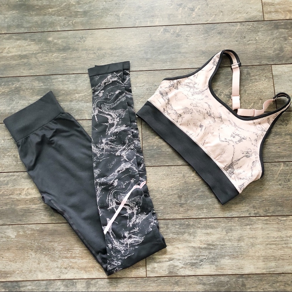 Fabletics leggings and sports bra